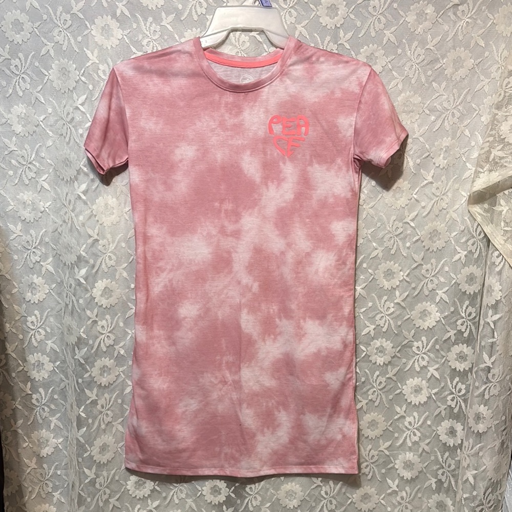 WONDER NATION Pink Tie-Dye Dress Girls 10-12